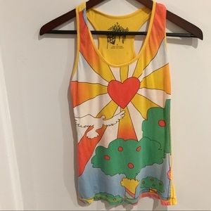 Cheery graphic tank top size S
